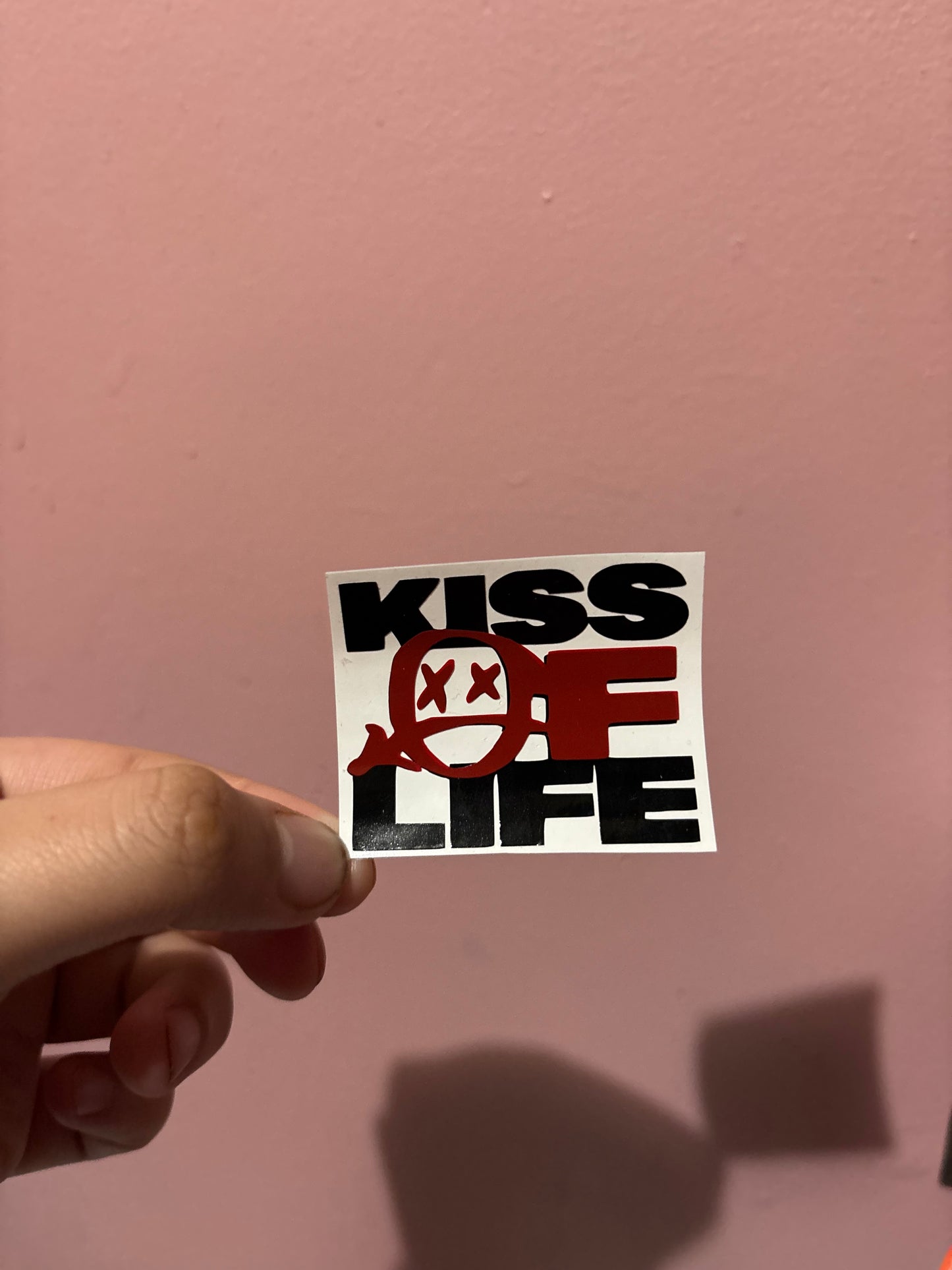 Kiss Of Life KPOP Logo Vinyl Sheet (Small Vinyl)