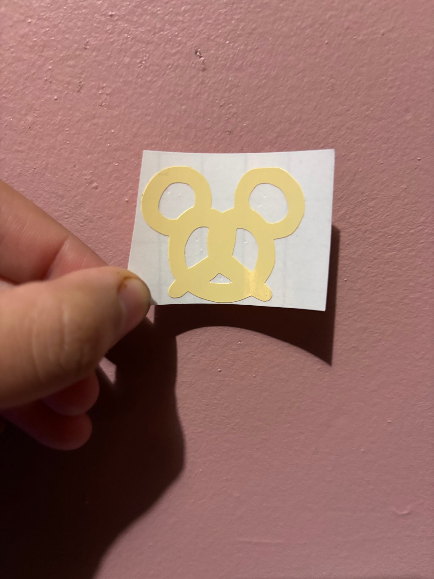 Mickey Mouse Pretzel Vinyl Sheet (Small Vinyl)