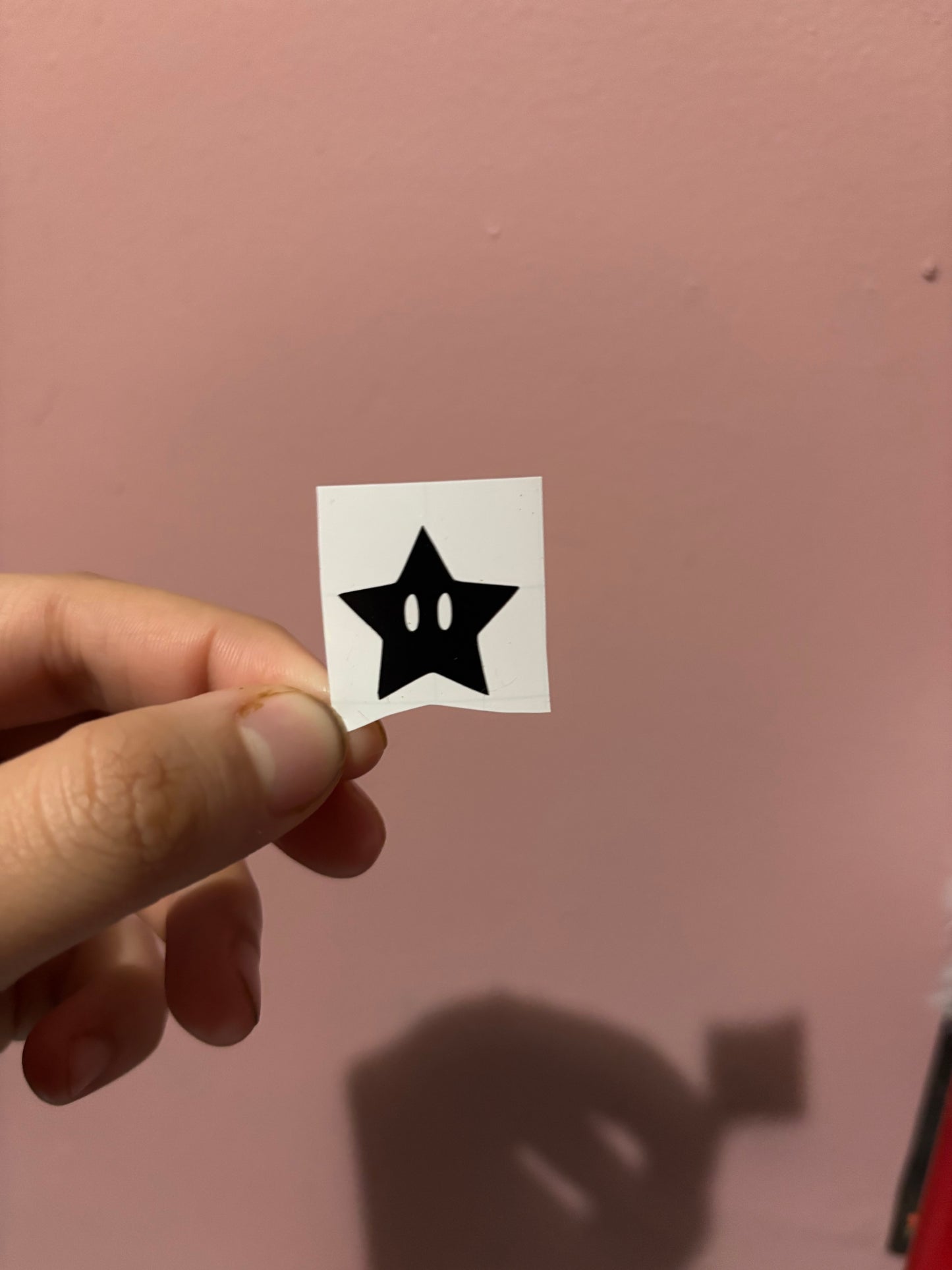 Mario Kart Black Star Vinyl Sheet (Small Vinyl)