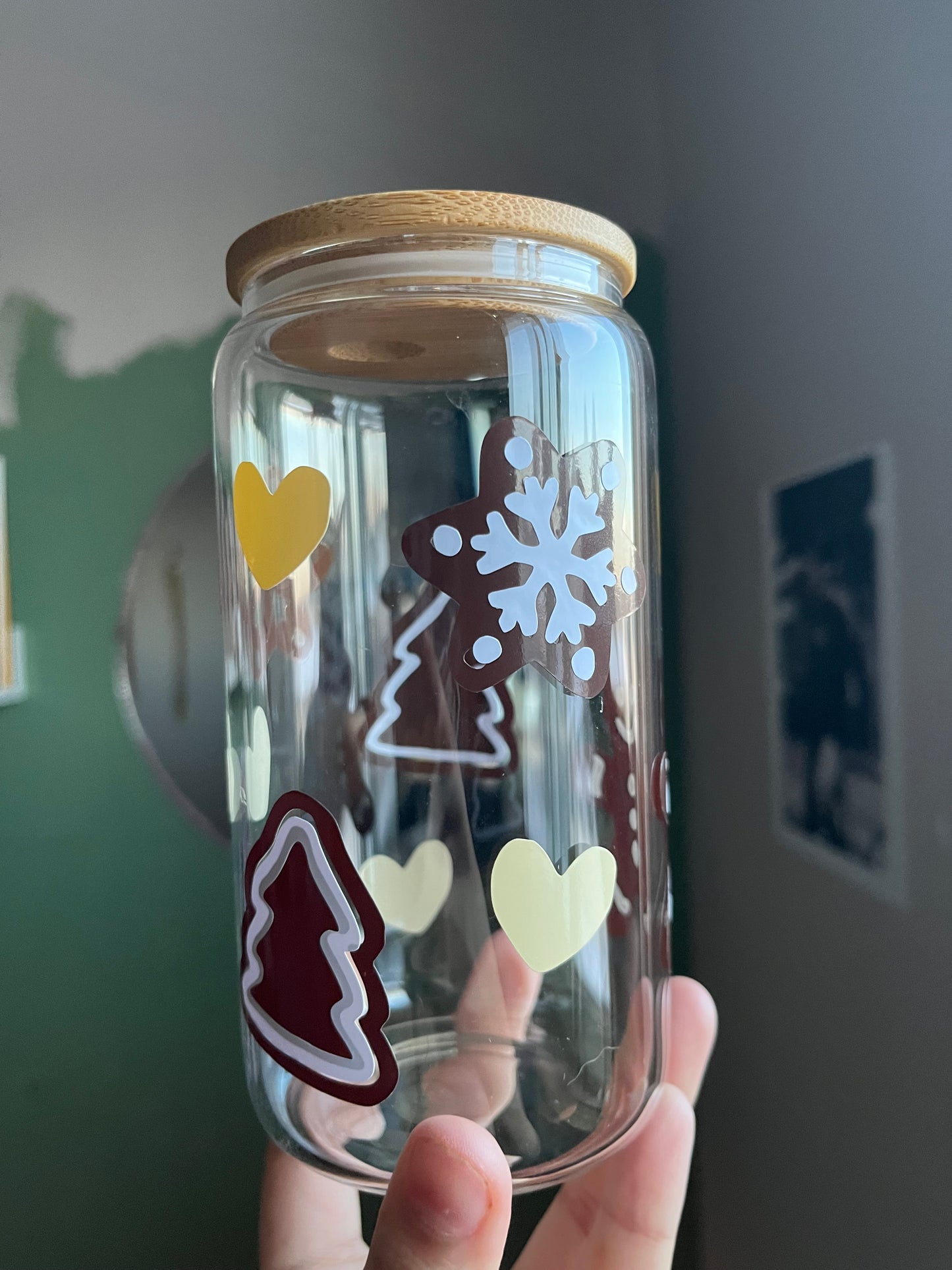 Gingerbread Cookies Vinyl Glass Cup