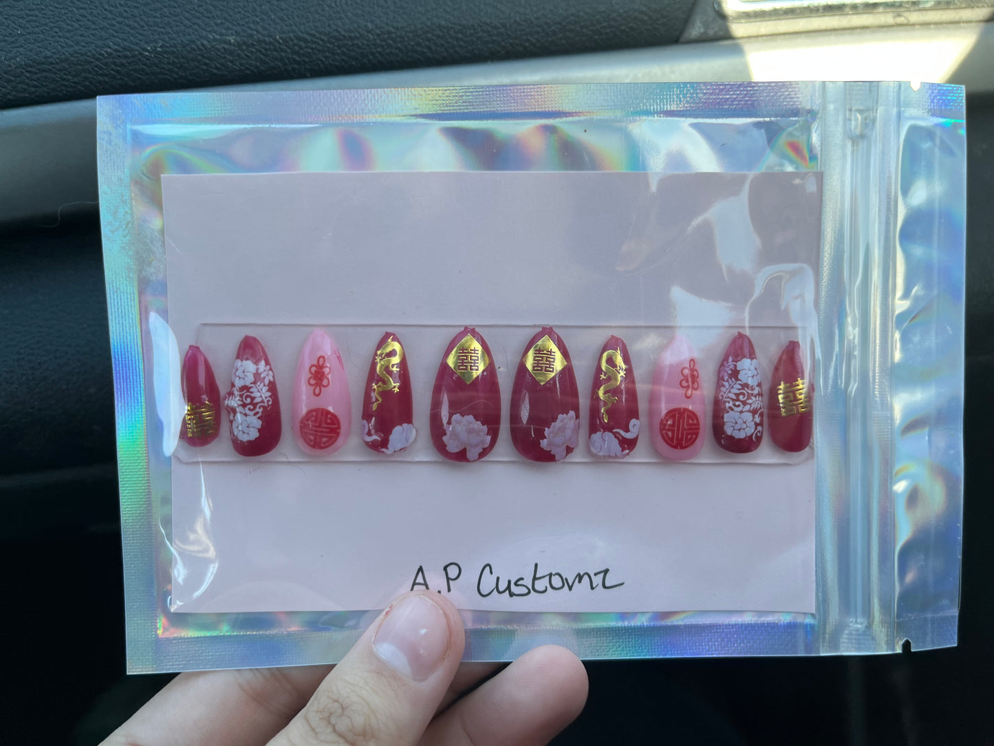 Chinese New Year Press On Nails