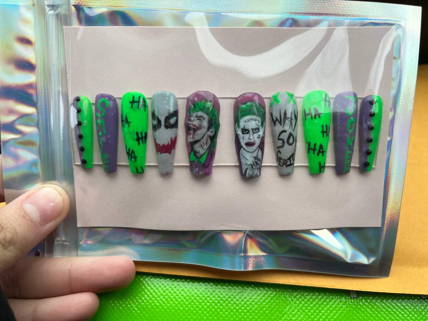 DC's Joker Press On Nails