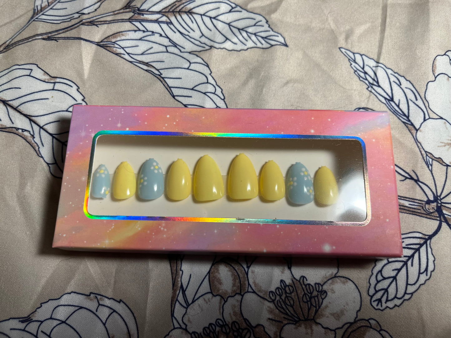 Yellow Sun Spring Press On Nails