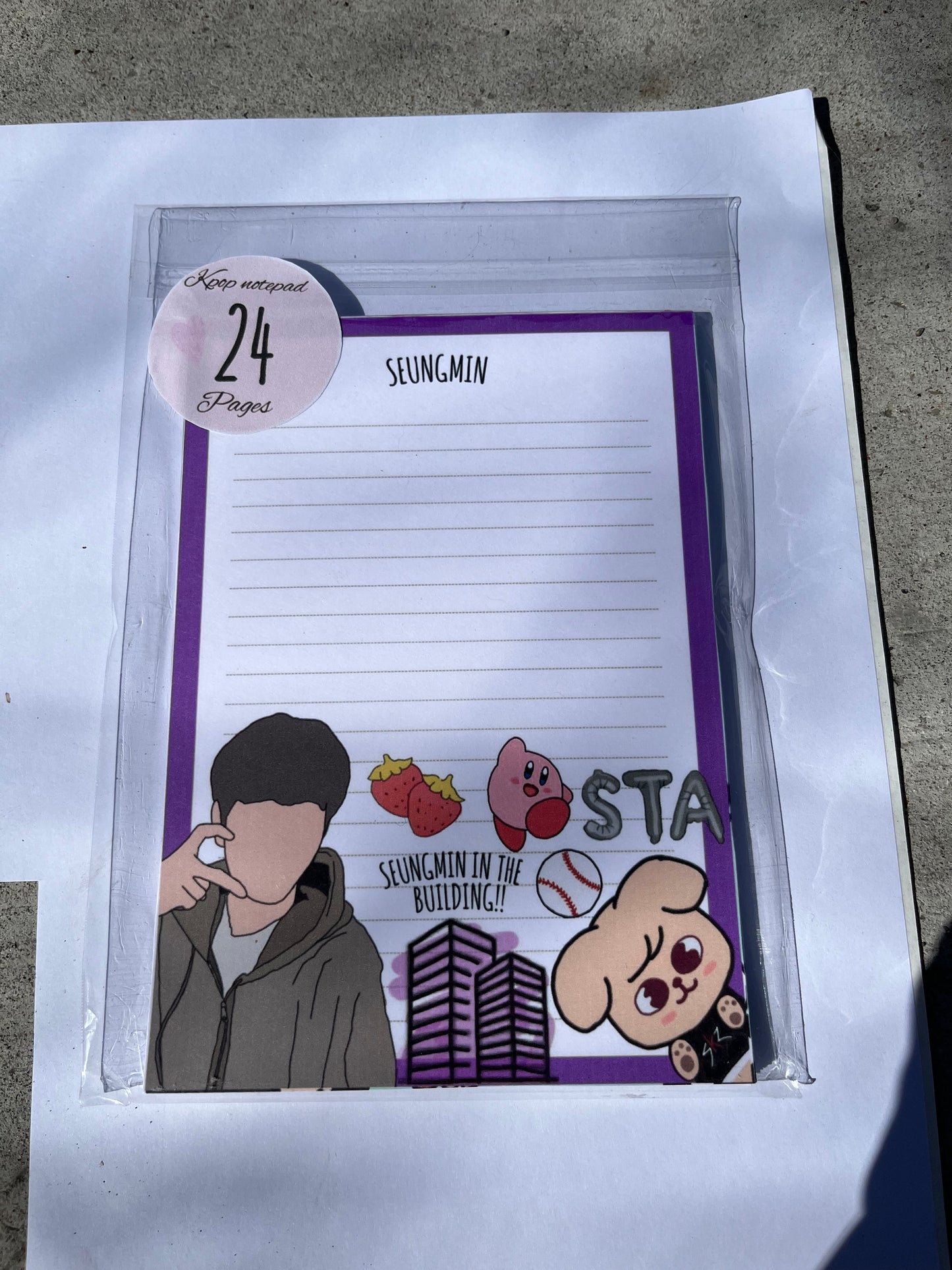 KPOP Seungmin Stray Kids Notepad