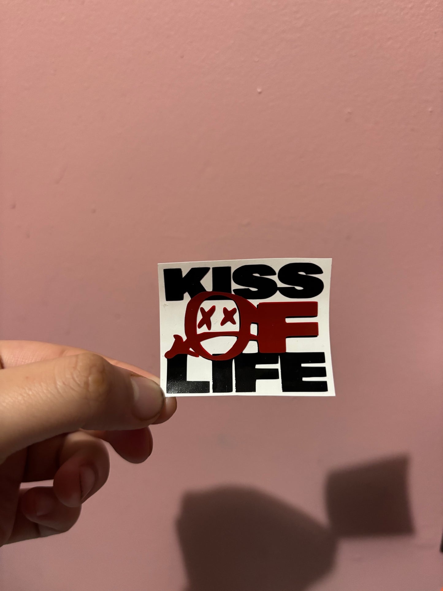 Kiss Of Life KPOP Logo Vinyl Sheet (Small Vinyl)