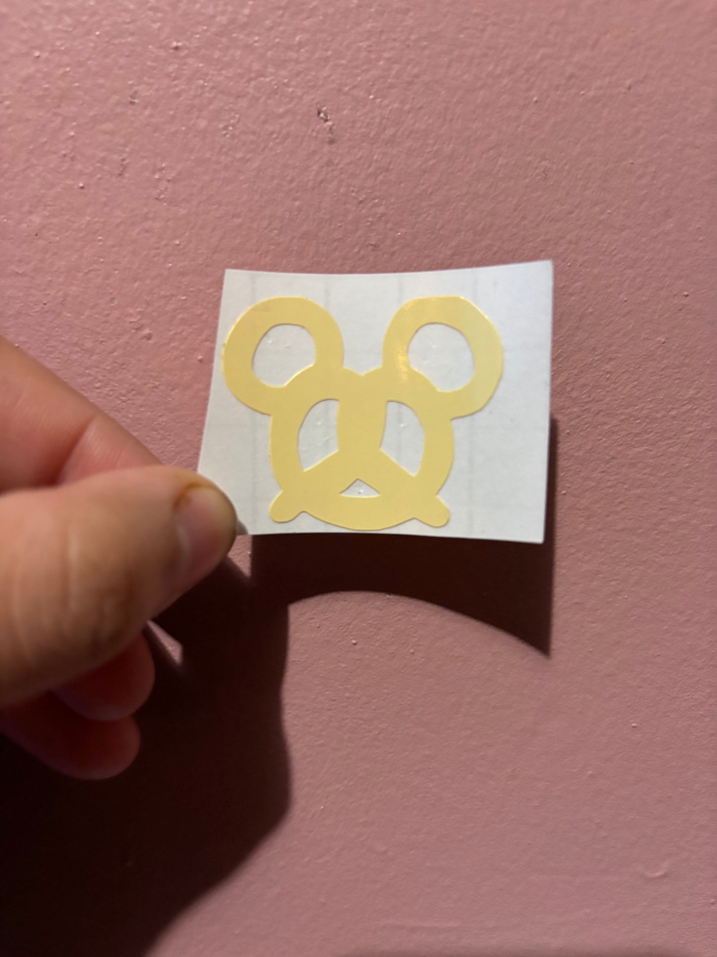 Mickey Mouse Pretzel Vinyl Sheet (Small Vinyl)