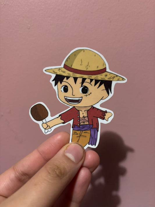 One Piece “Chibi Luffy” Sticker