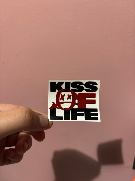 Kiss Of Life KPOP Logo Vinyl Sheet (Small Vinyl)