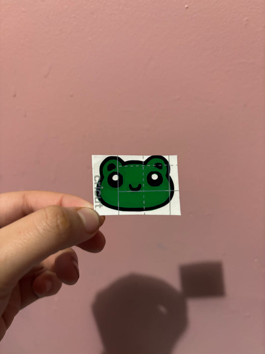 Cute Frog Vinyl Sheet (Small Vinyl)
