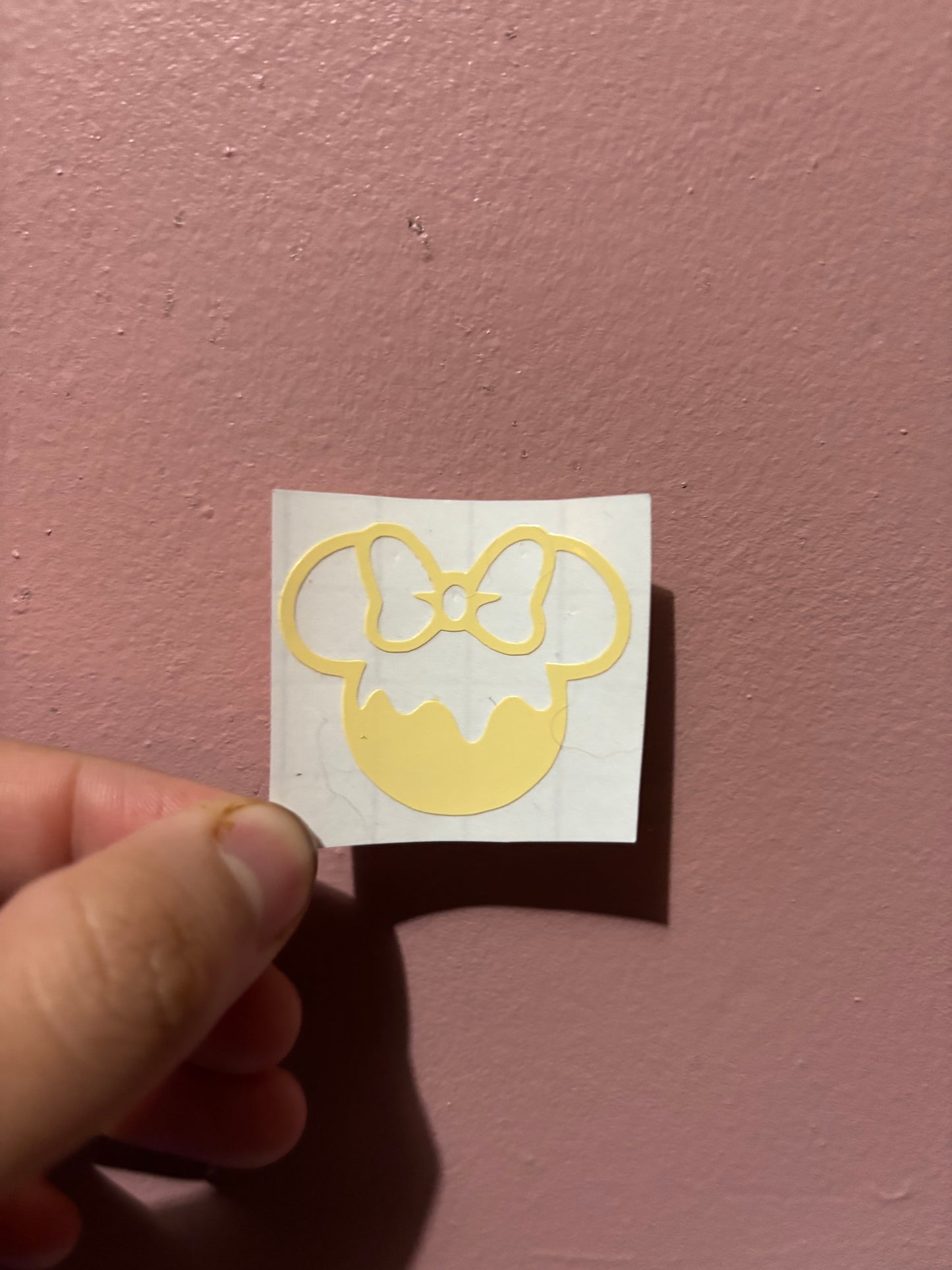 Minnie Mouse Pretzel Vinyl Sheet (Small Vinyl)