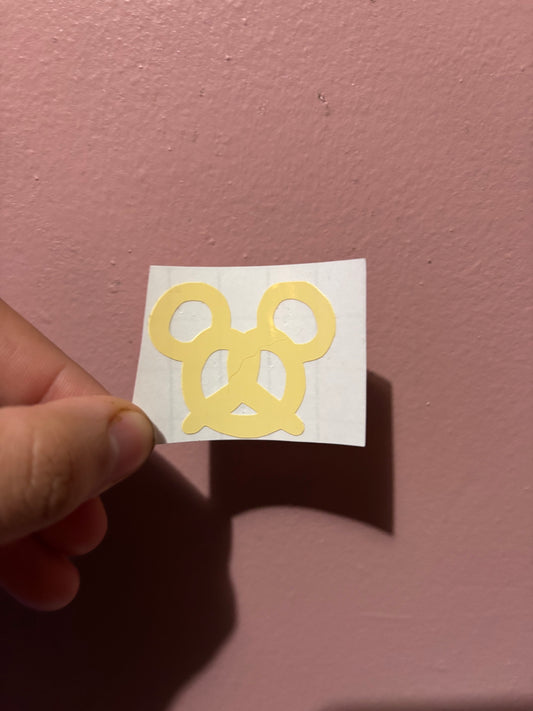 Mickey Mouse Pretzel Vinyl Sheet (Small Vinyl)