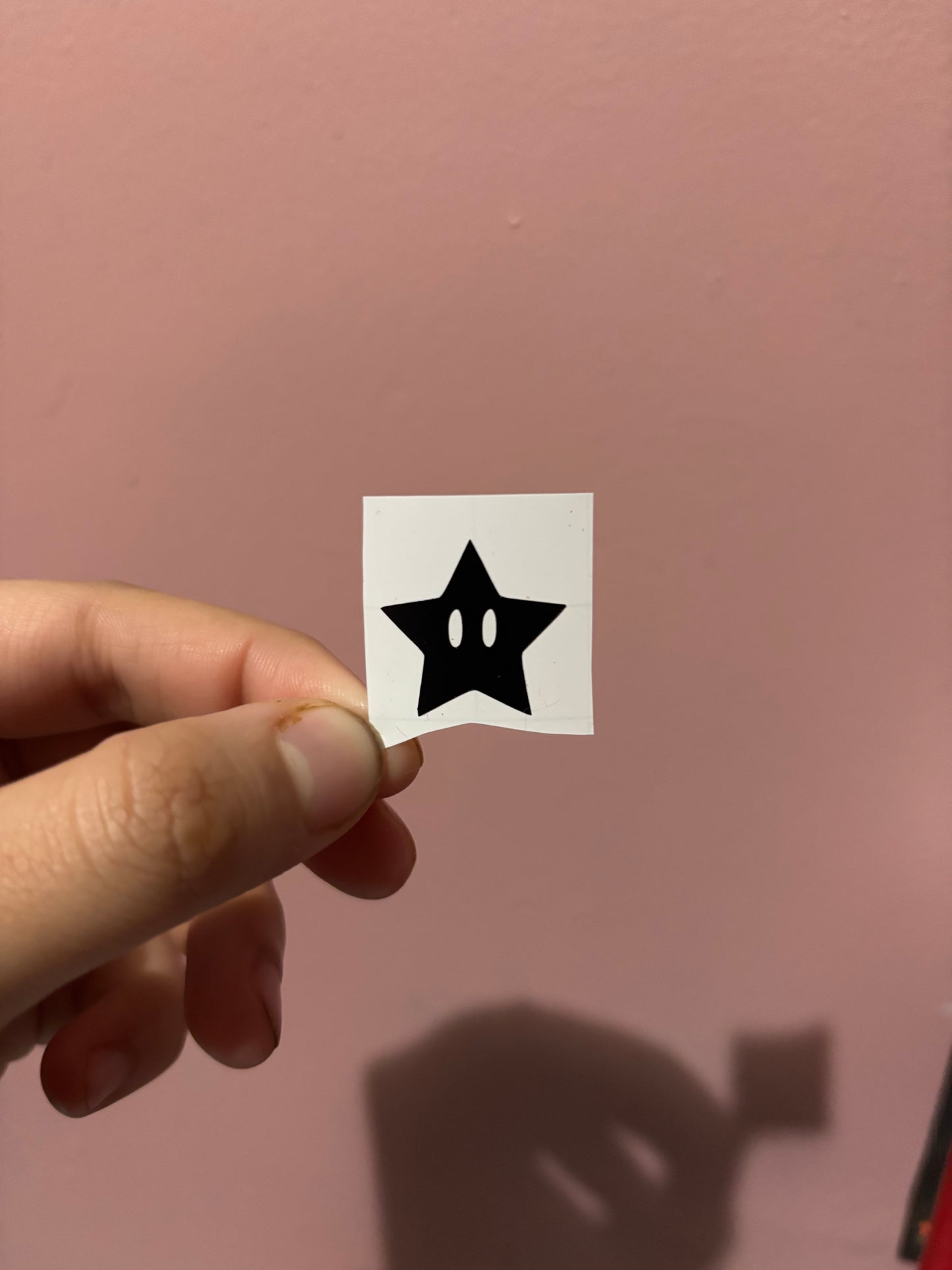 Mario Kart Black Star Vinyl Sheet (Small Vinyl)