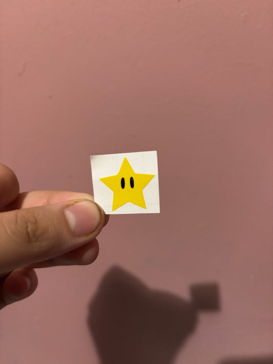 Mario Kart Gold Star Vinyl Sheet (Small Vinyl)
