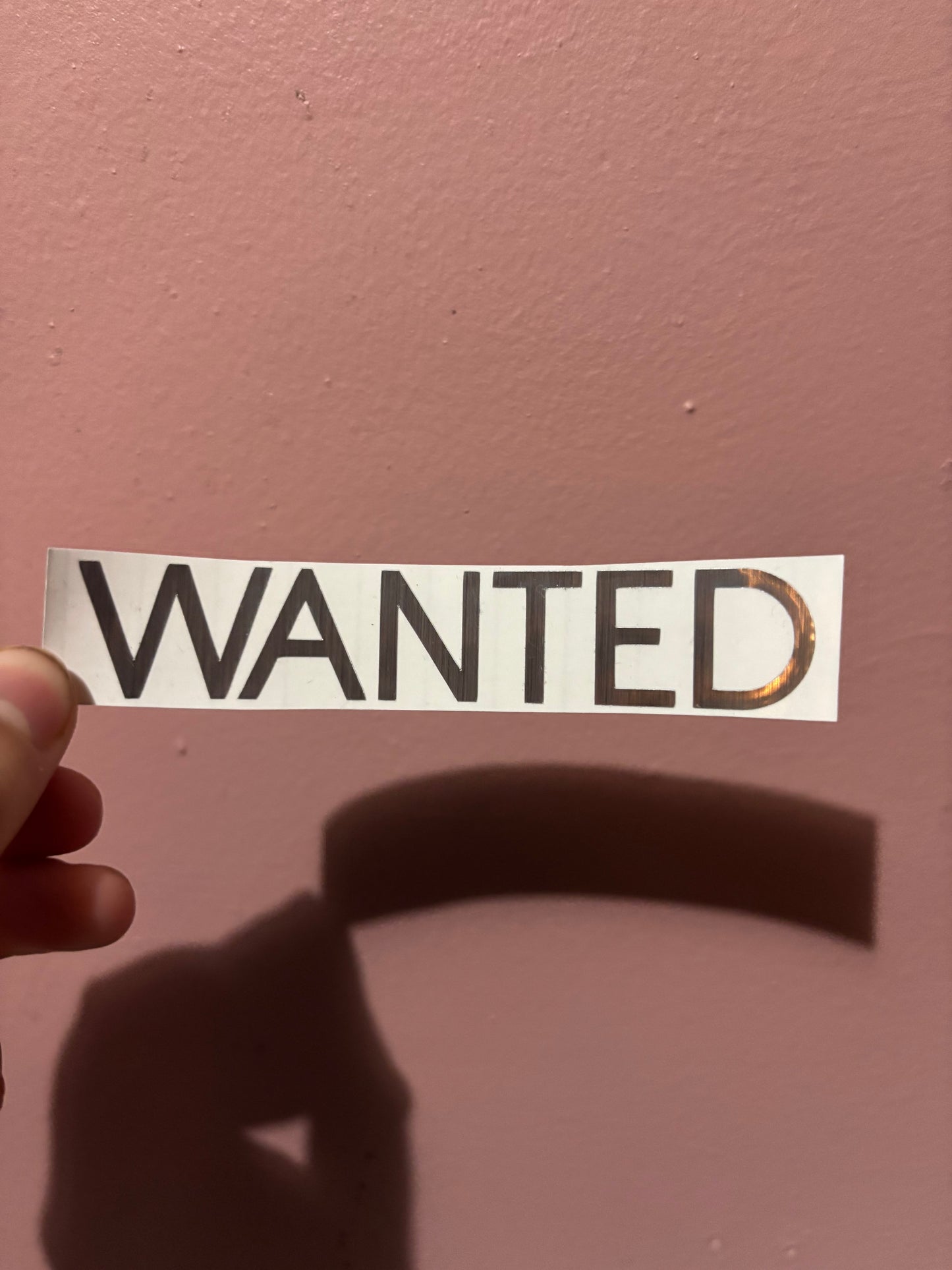 WANTED Vinyl Sheet (Small Vinyl)