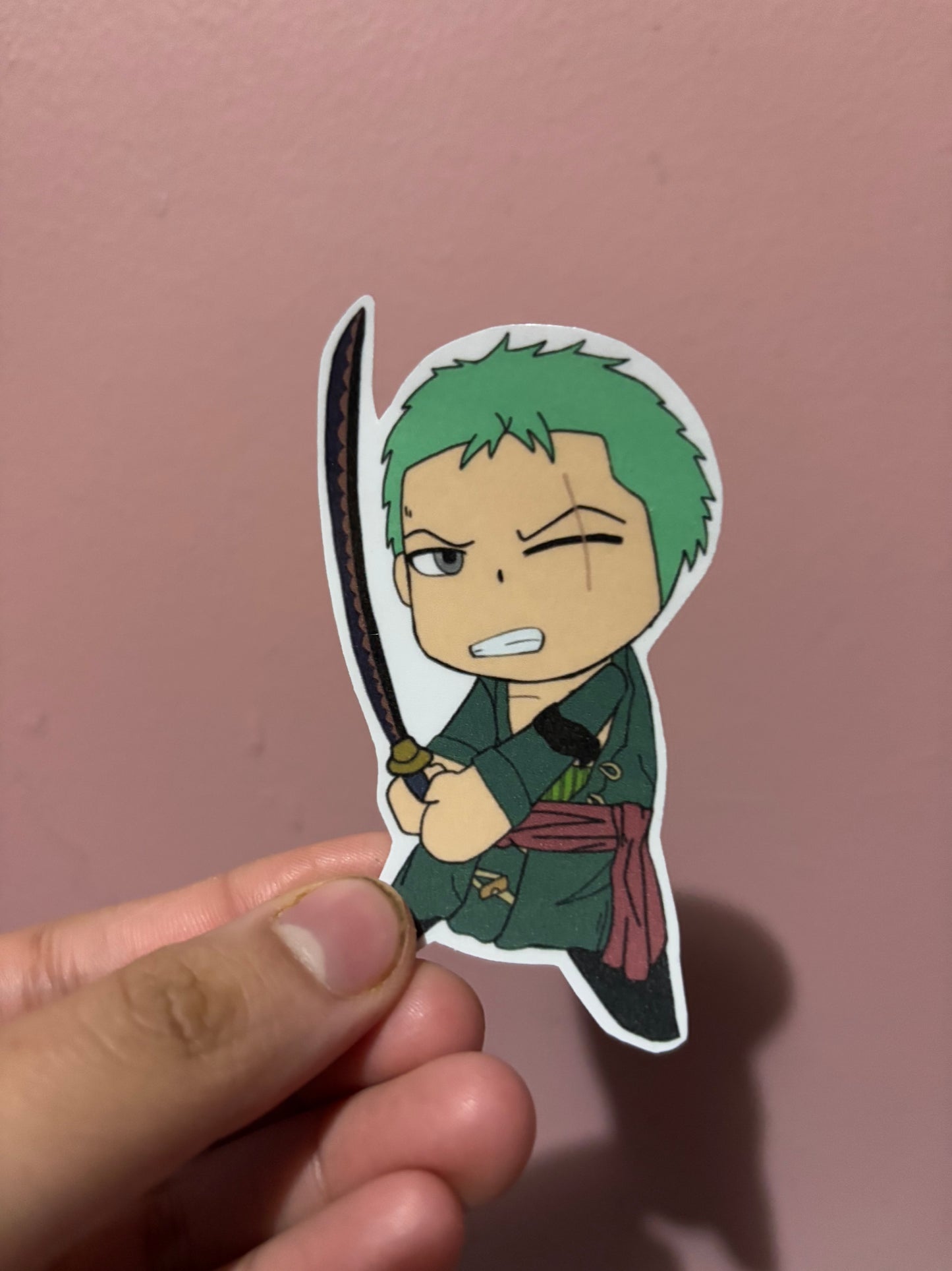 One Piece “Chibi Zoro” Sticker
