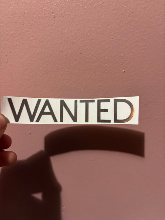 WANTED Vinyl Sheet (Small Vinyl)