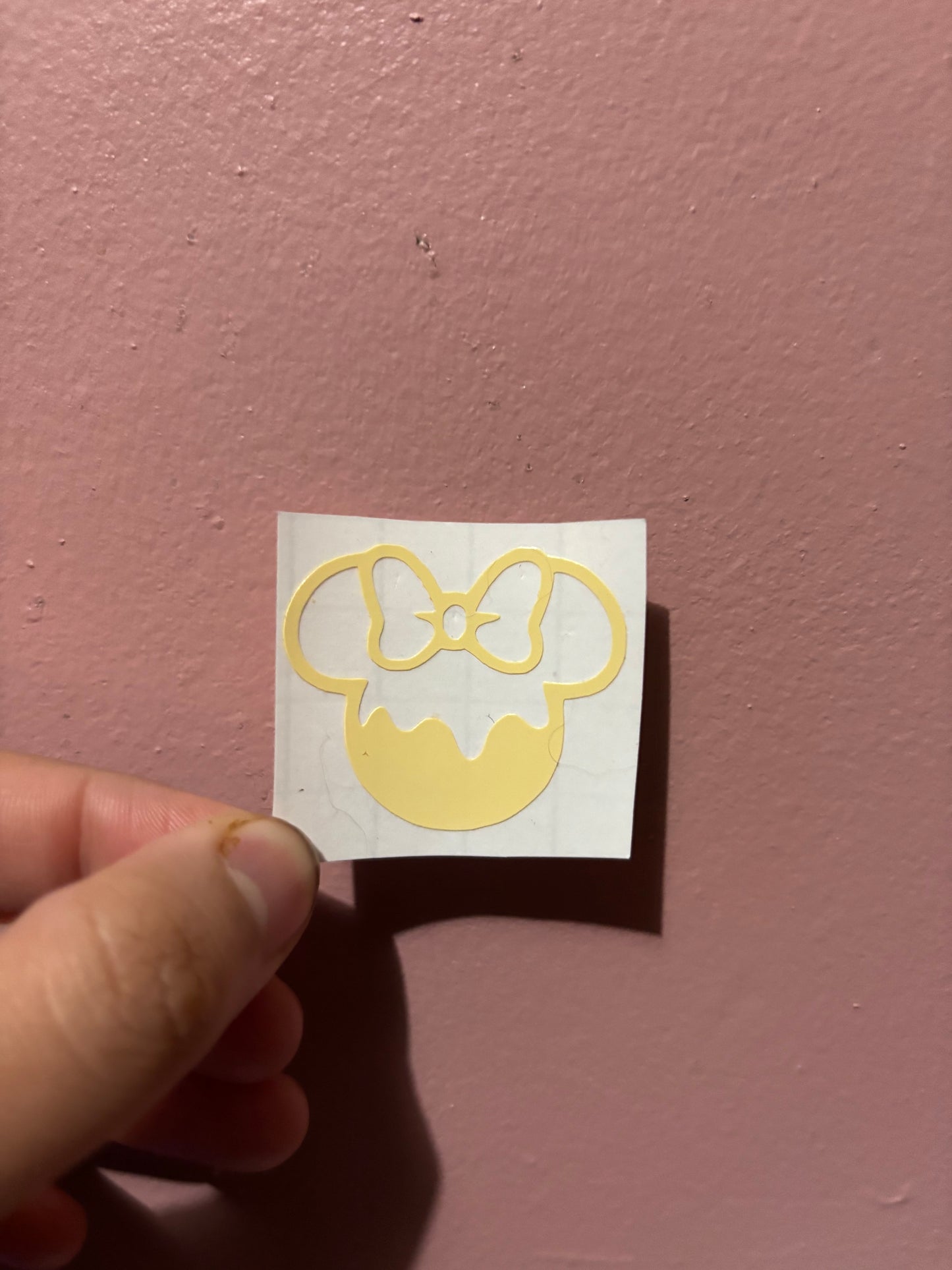 Minnie Mouse Pretzel Vinyl Sheet (Small Vinyl)