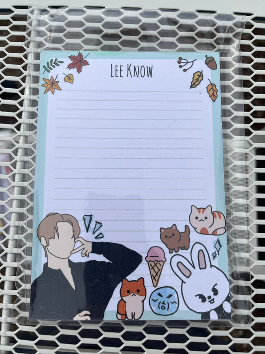 KPOP Lee Know Stray Kids Notepad