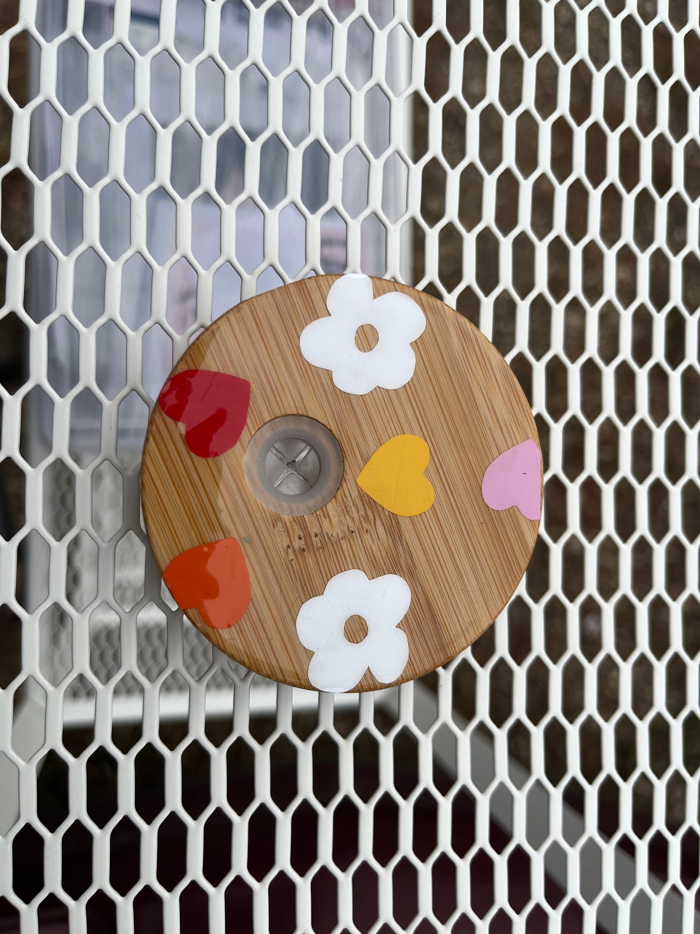 Resin Custom Hearts + Flower Lid