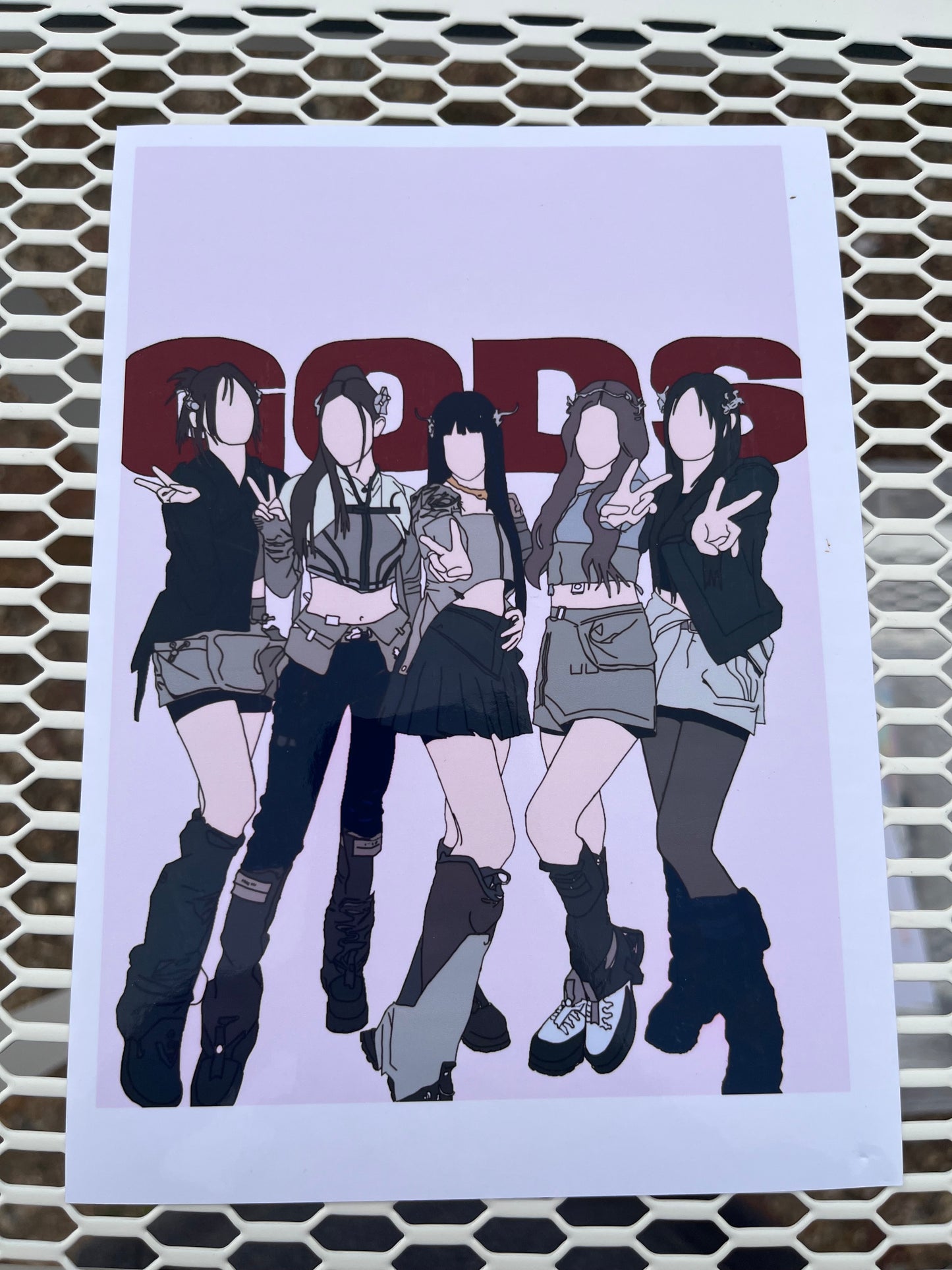 KPOP New Jeans GODS Art Print