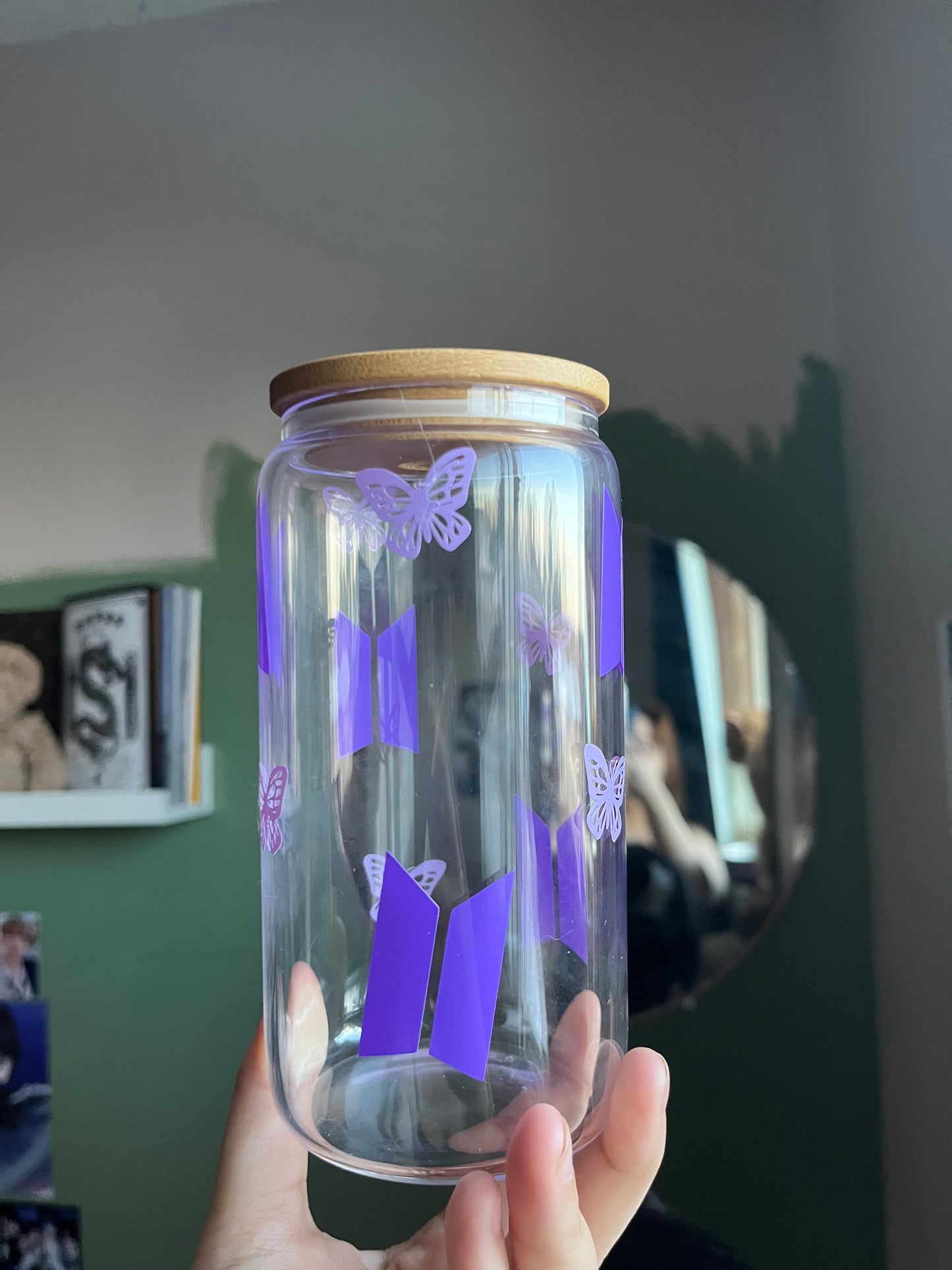 BTS Kpop Glass Cup