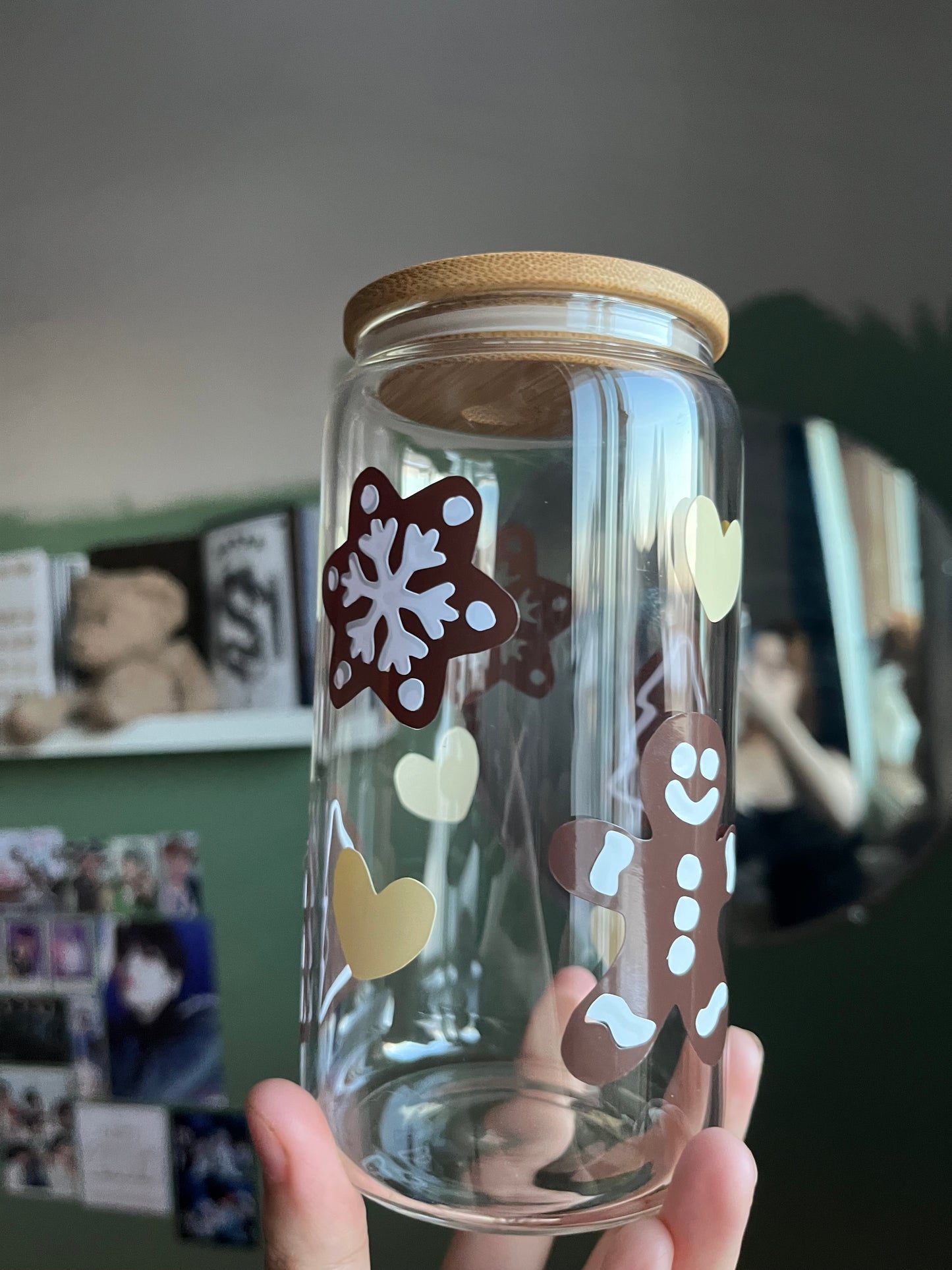 Gingerbread Cookies Vinyl Glass Cup