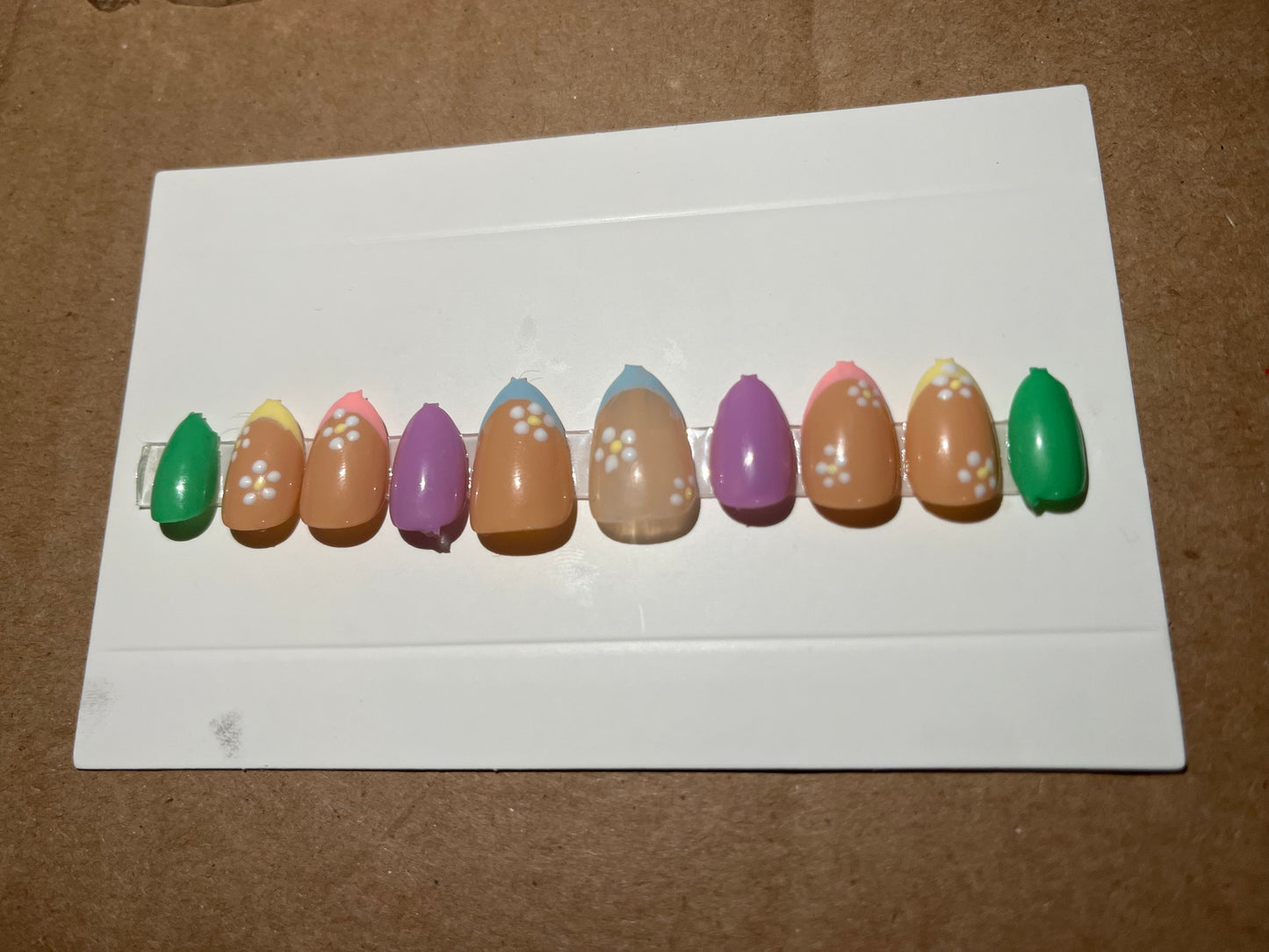 Spring Flower Press On Nails