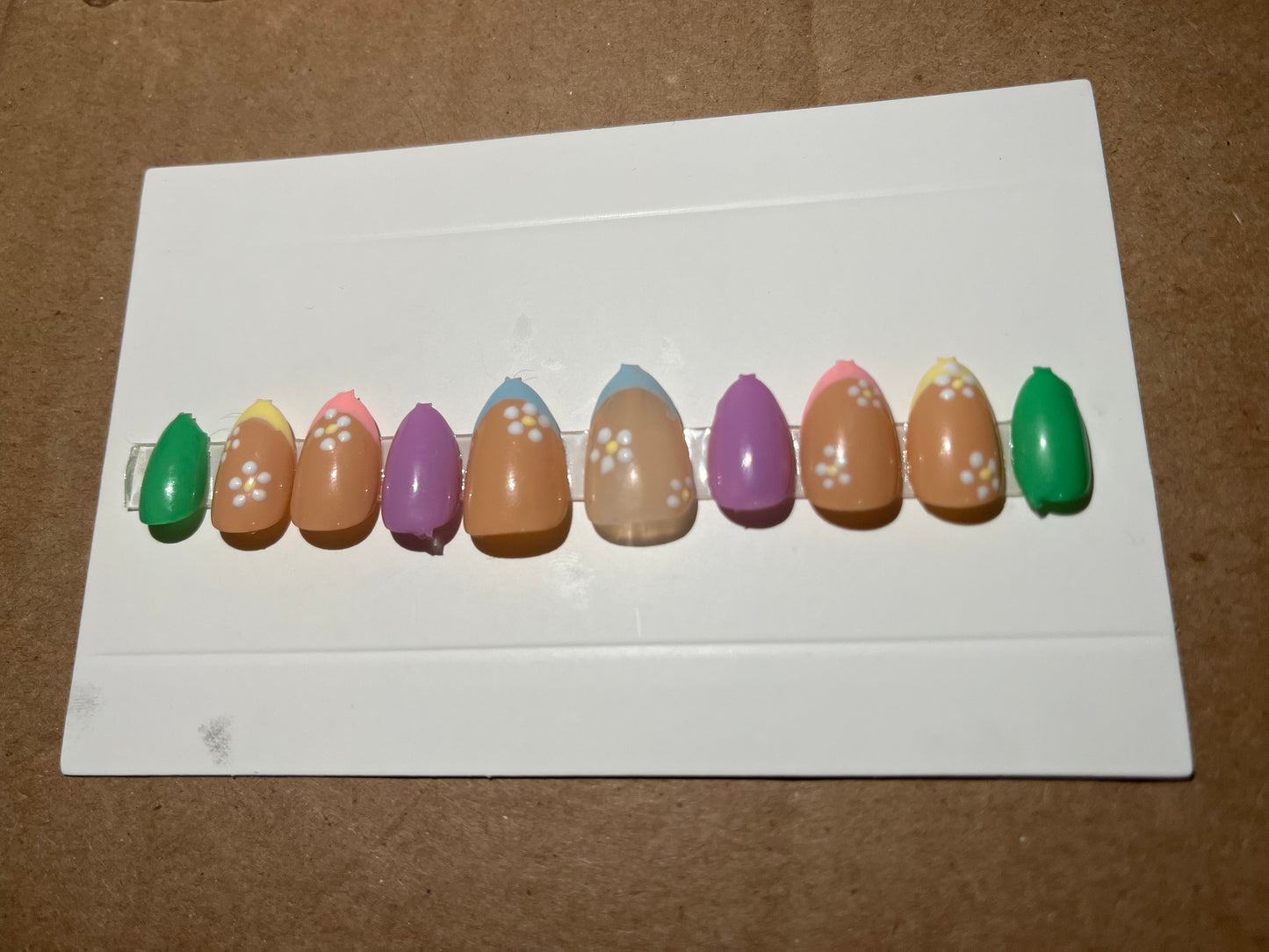 Spring Flower Press On Nails