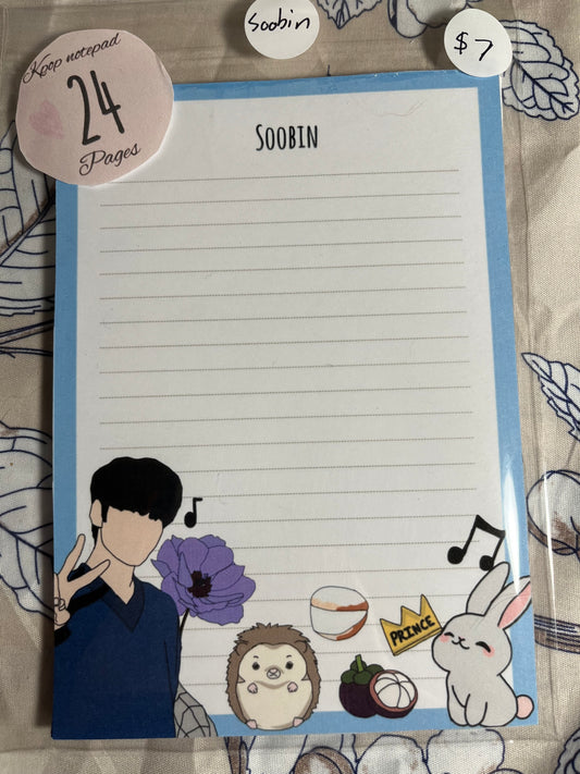 KPOP Soobin TXT Notepad