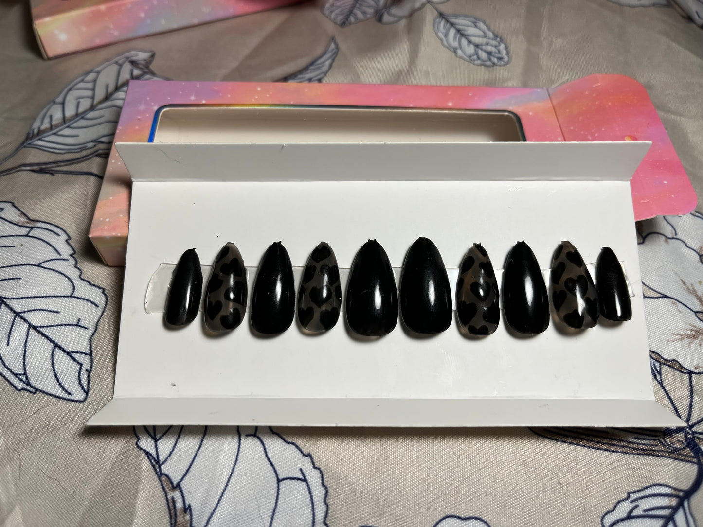 Matte Black Press On Nails