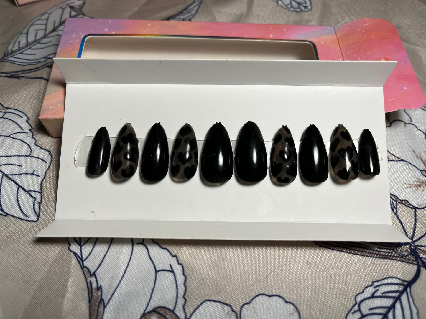 Matte Black Press On Nails