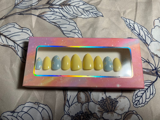 Yellow Sun Spring Press On Nails