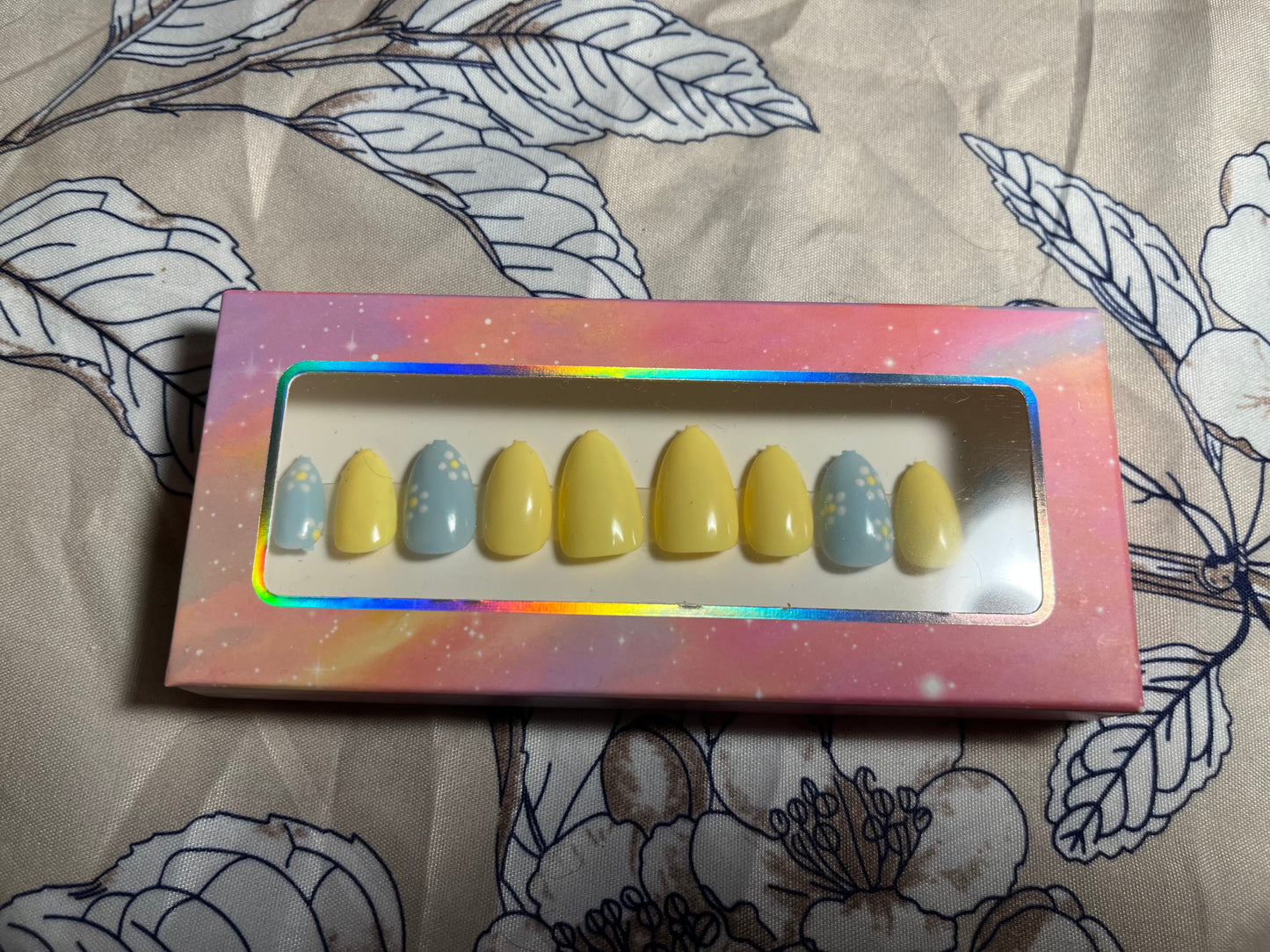 Yellow Sun Spring Press On Nails