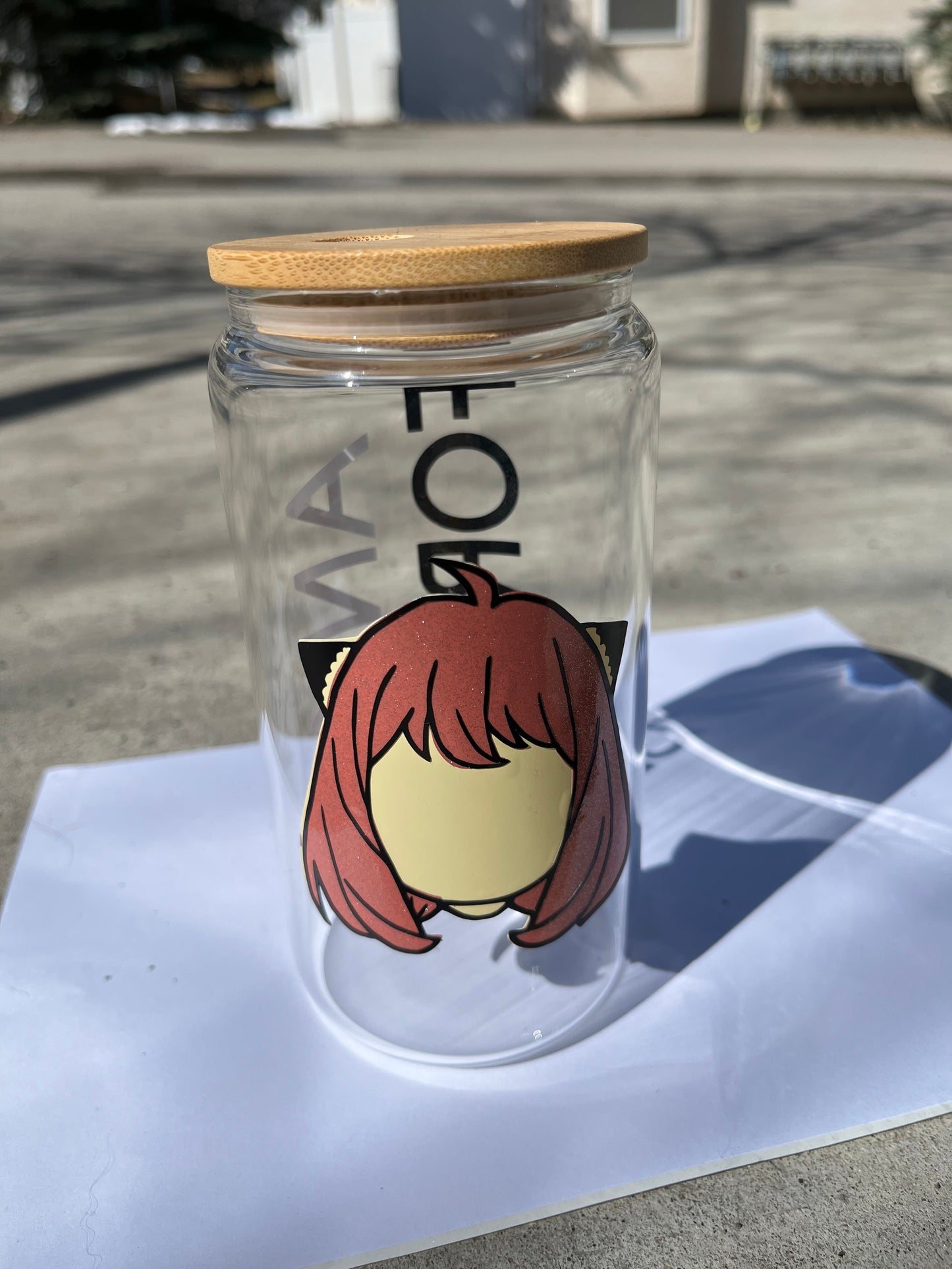 Anya Spy x Family Glass Cup