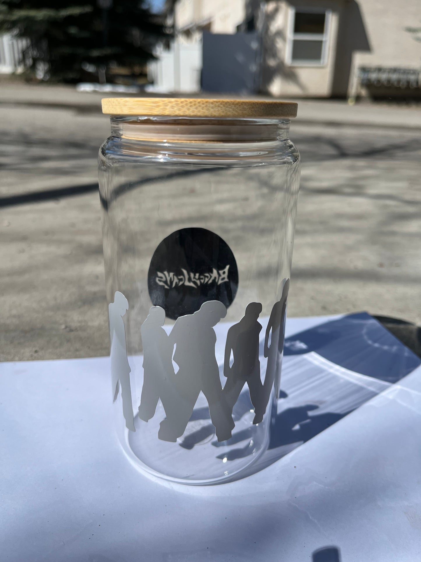 Baggy Jeans NCTU Kpop glass cup