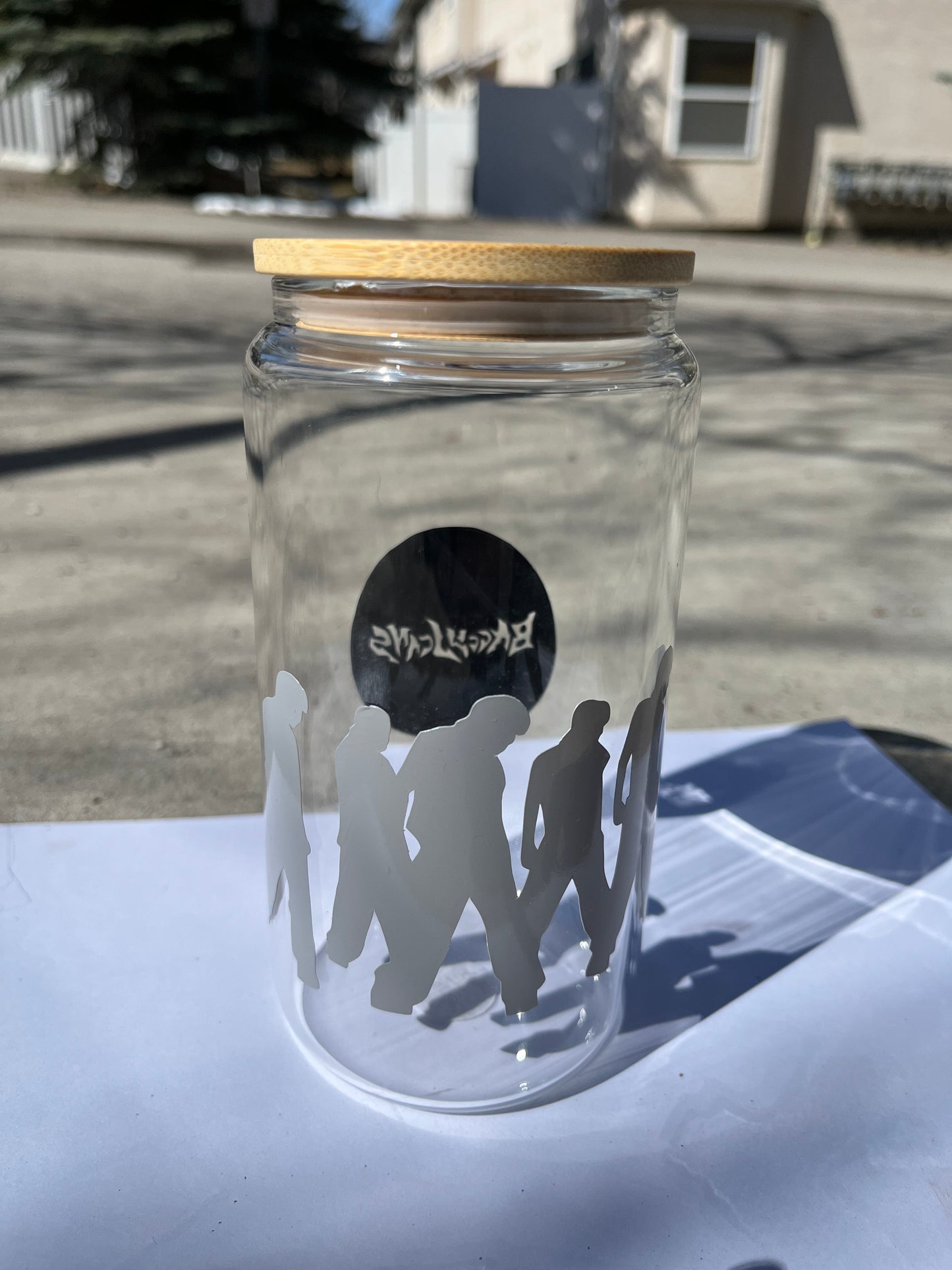 Baggy Jeans NCTU Kpop glass cup