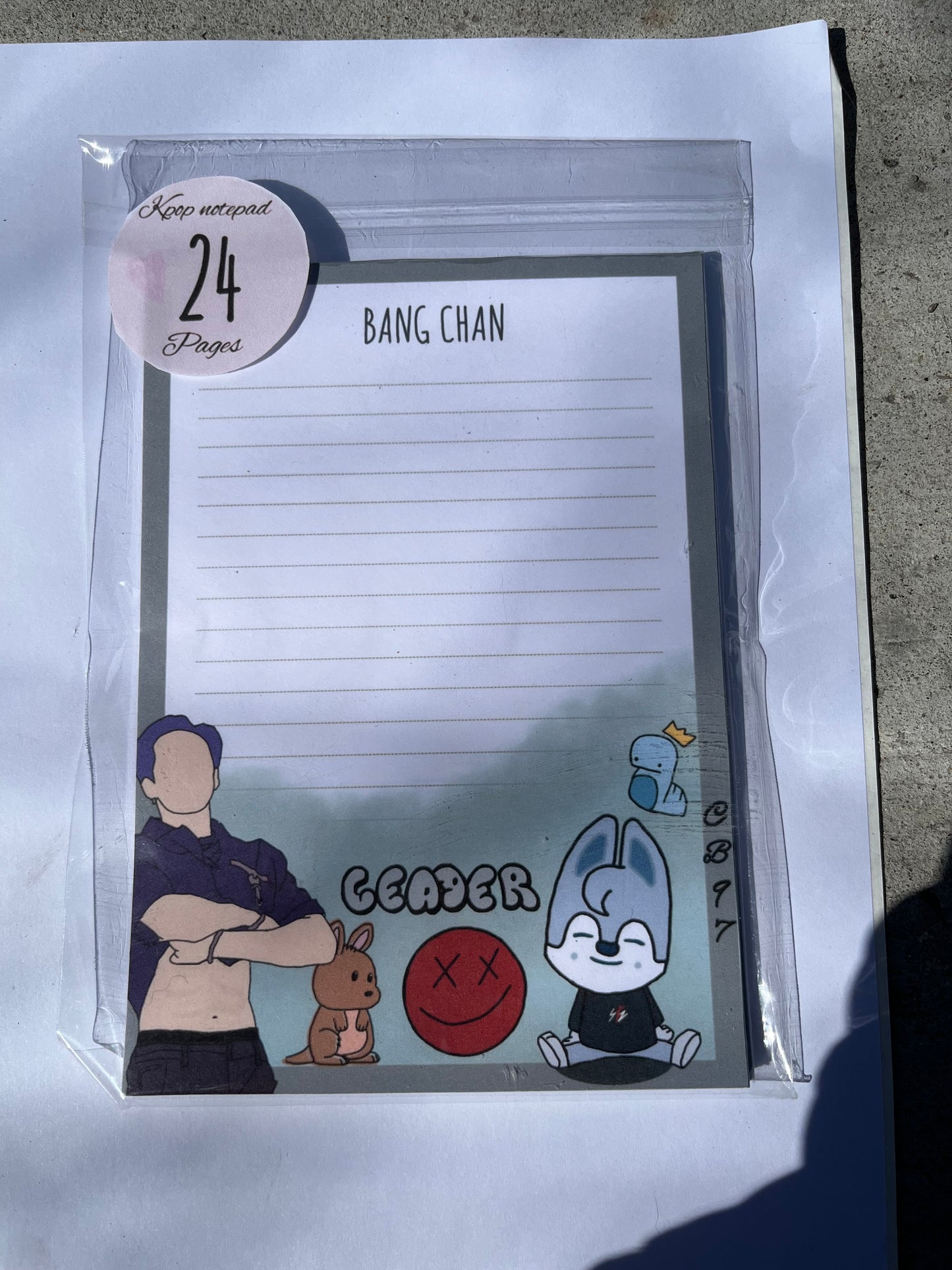 KPOP Bangchan Stray Kids Notepad
