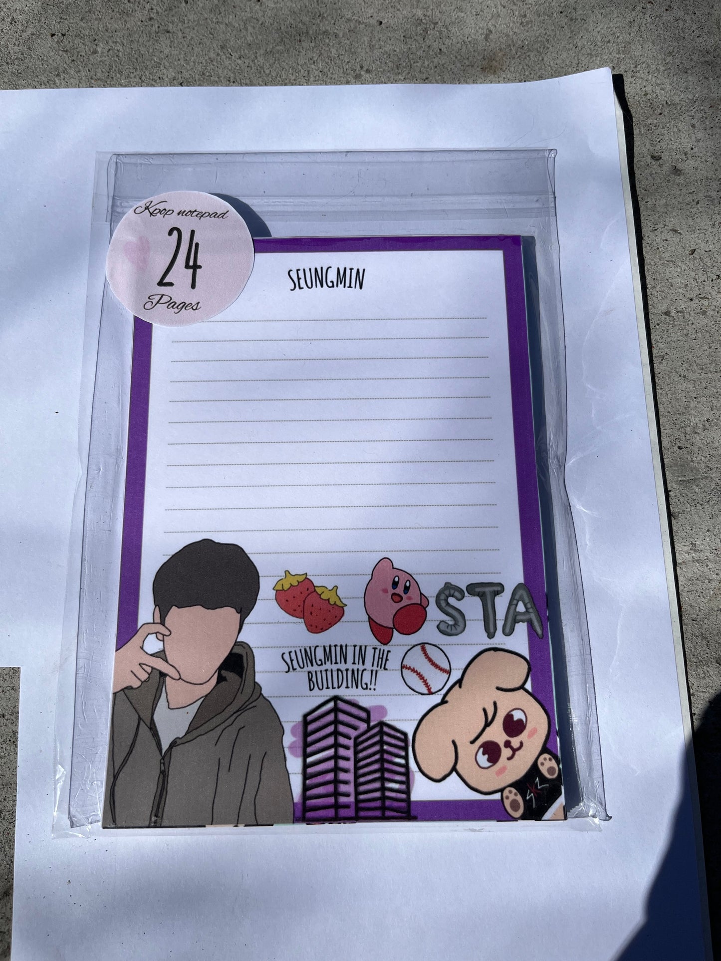 KPOP Seungmin Stray Kids Notepad