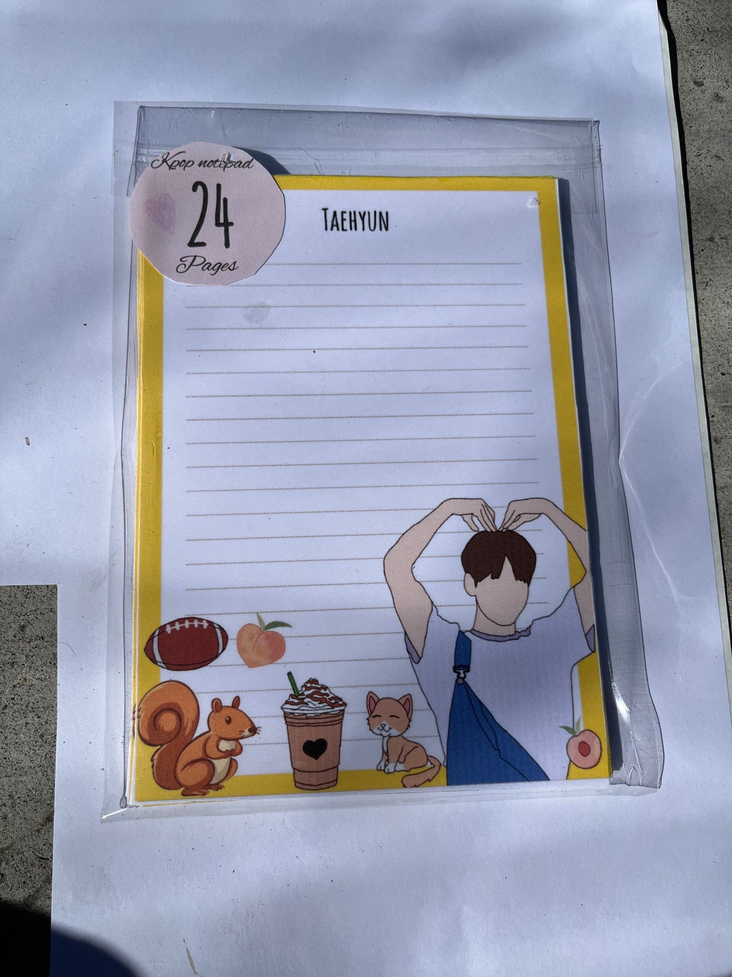 KPOP Taehyun TXT Notepad