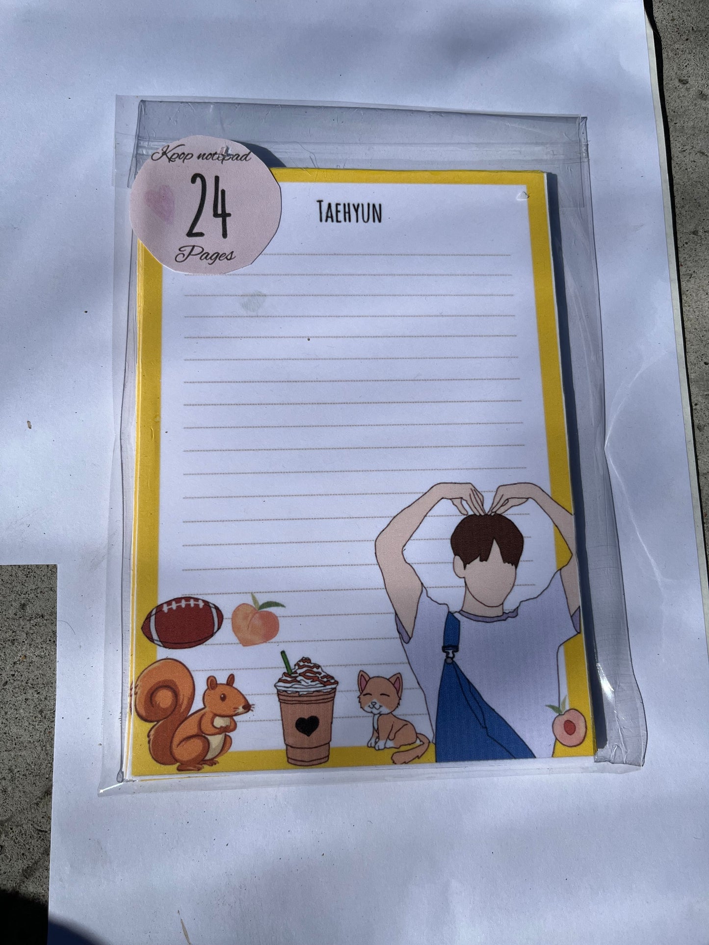 KPOP Taehyun TXT Notepad