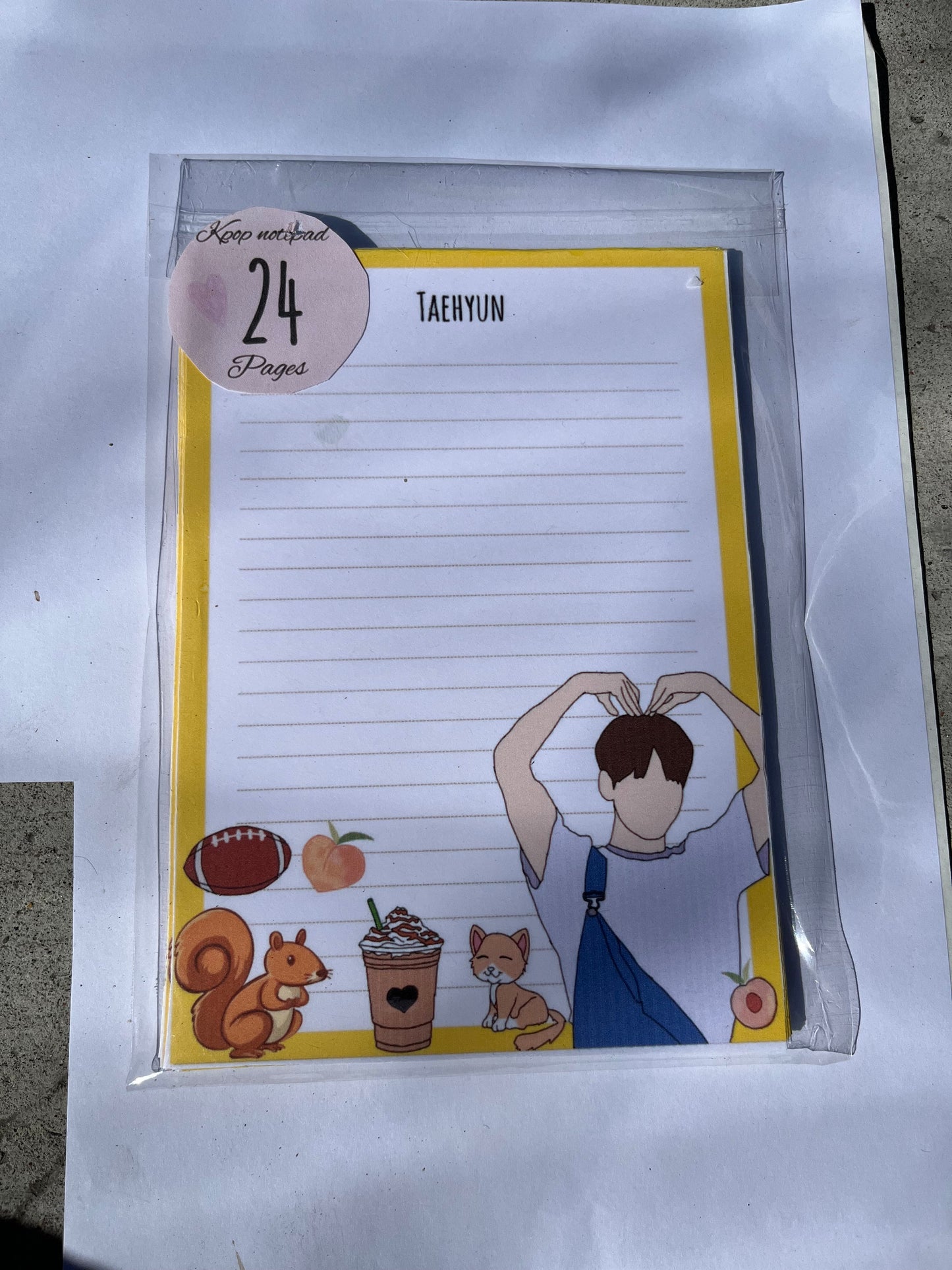 KPOP Taehyun TXT Notepad