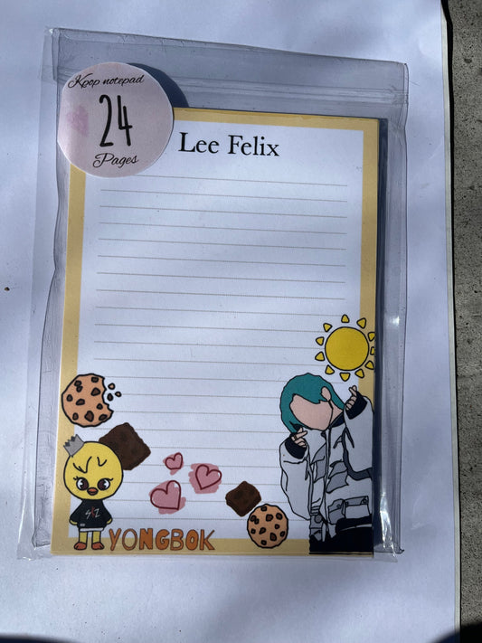 KPOP Felix Stray Kids Notepad