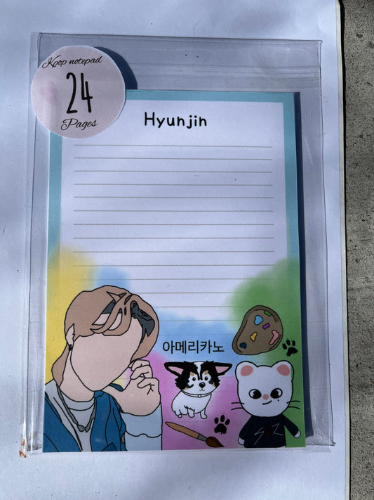KPOP Hyunjin Stray Kids Notepad