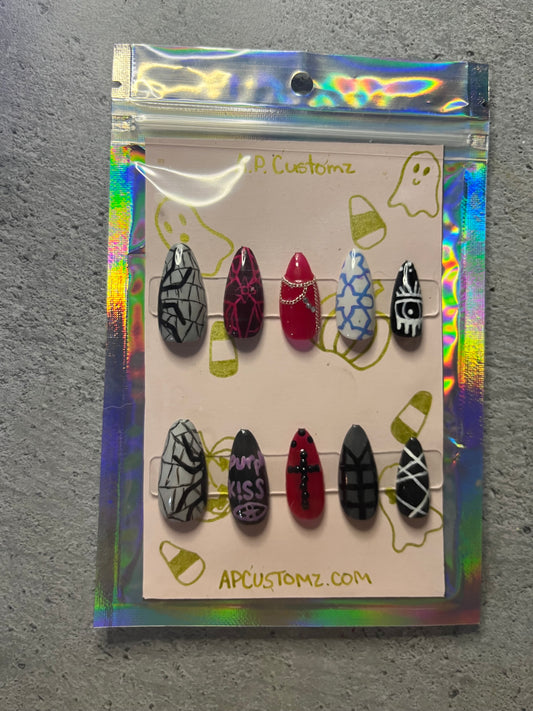 KPOP Purple Kiss "Ponzona" Press On Nails