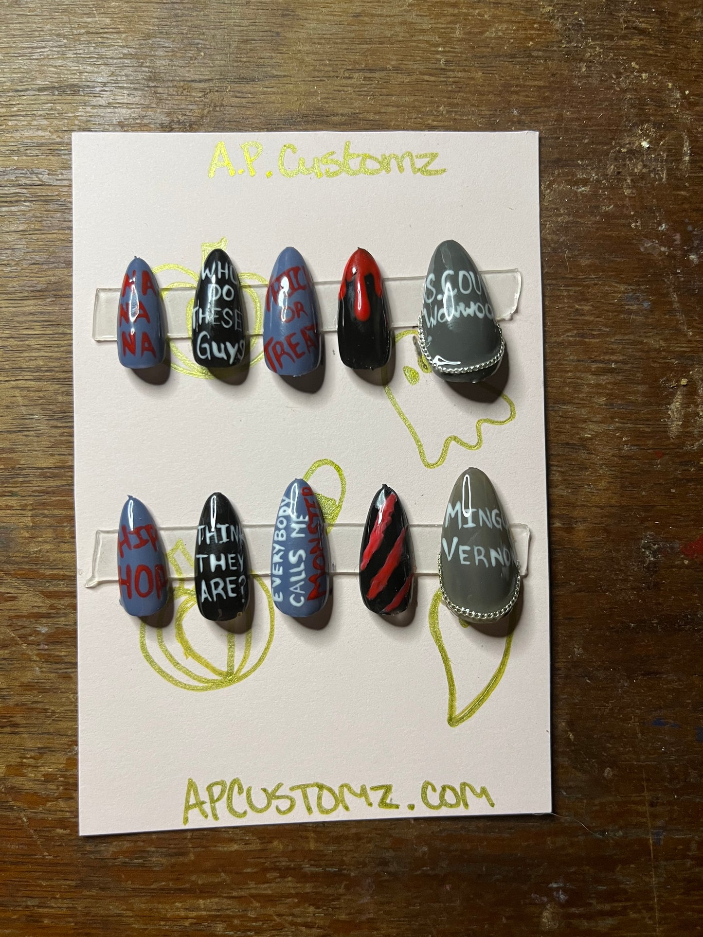 KPOP Seventeen "Monster" Press On Nails