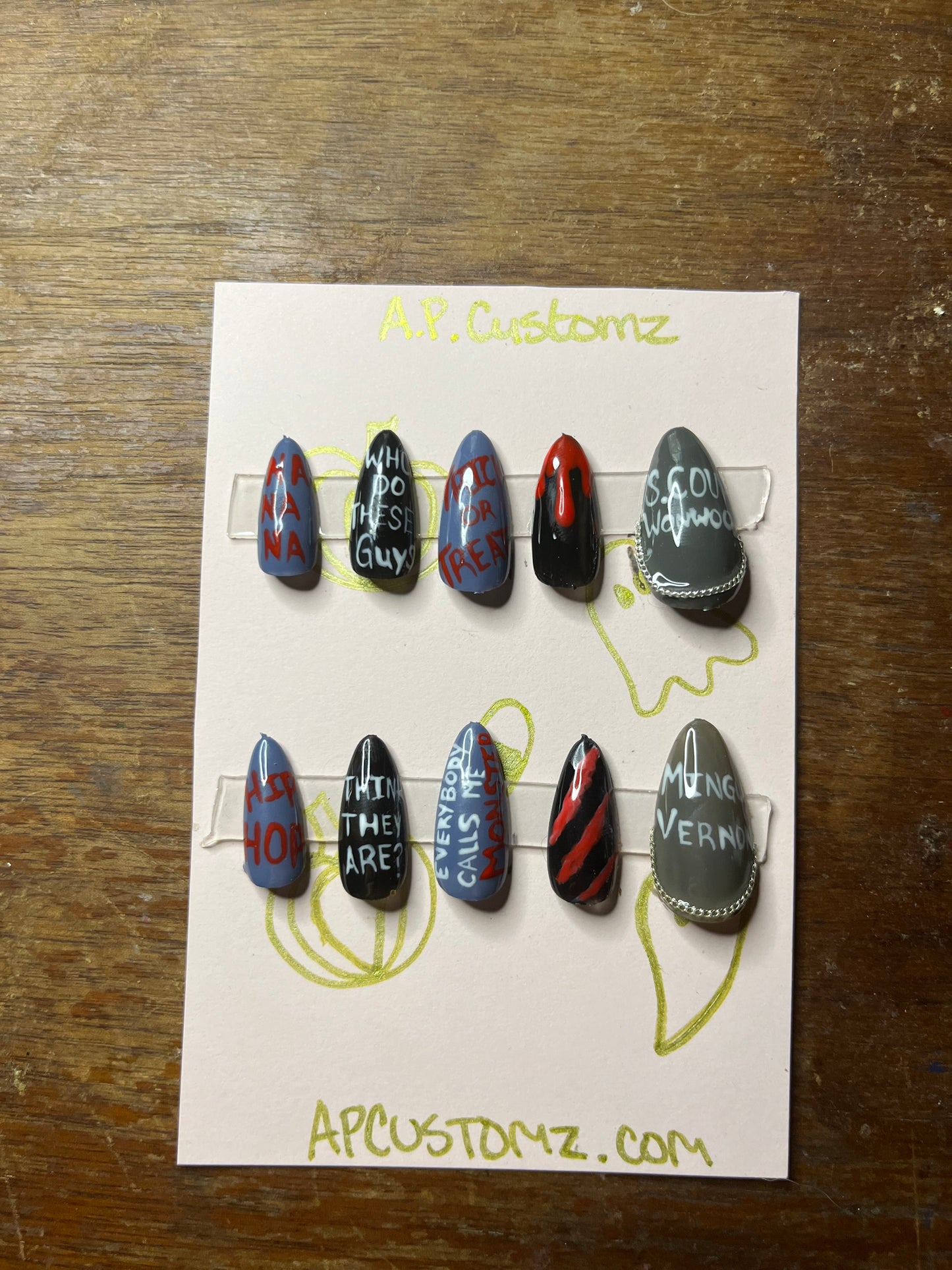 KPOP Seventeen "Monster" Press On Nails