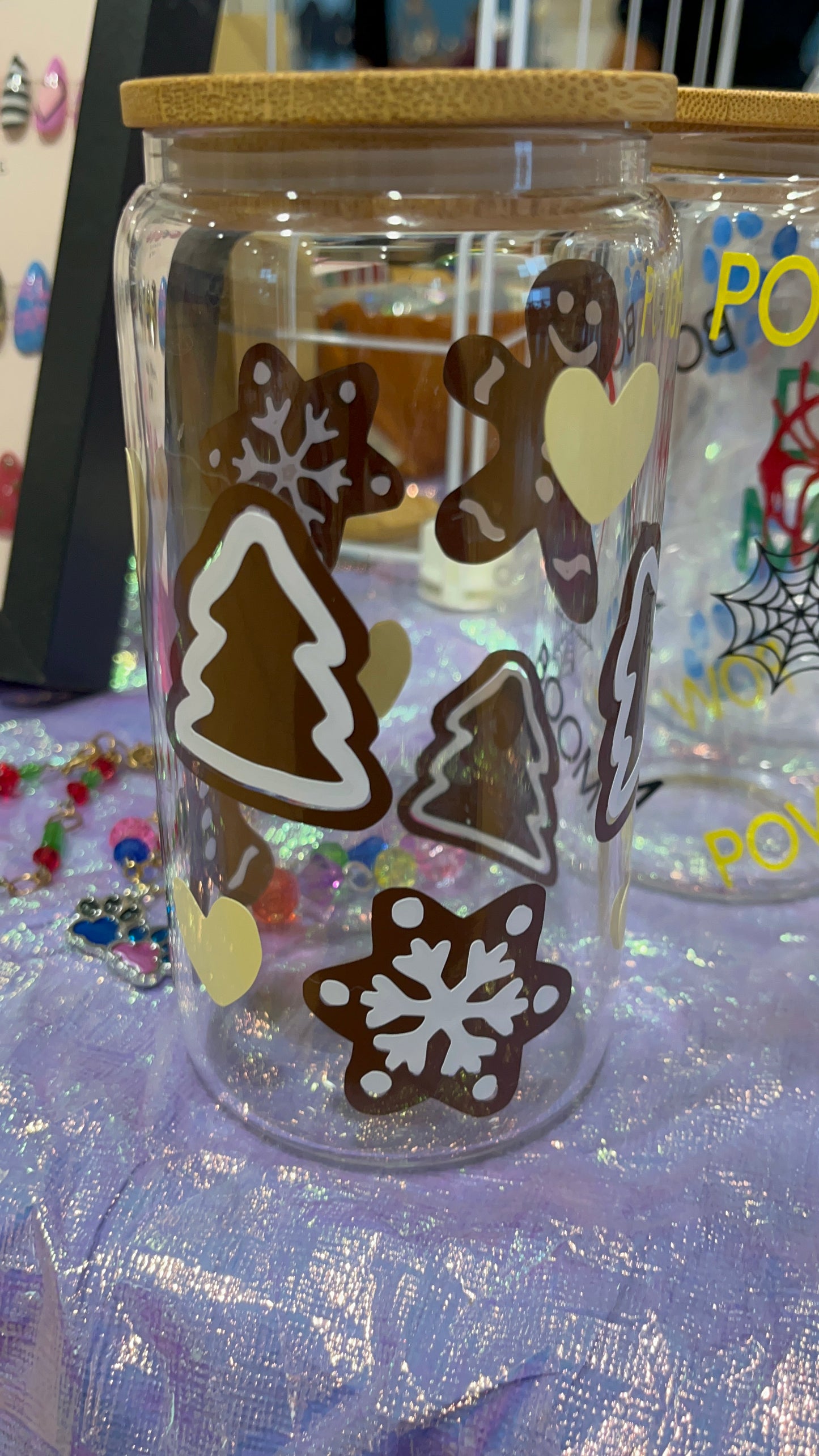 Gingerbread Cookies Vinyl Glass Cup