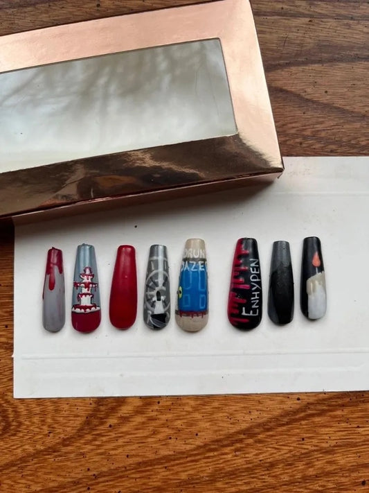 KPOP Enhypen "Drunk Dazed" Press On Nails