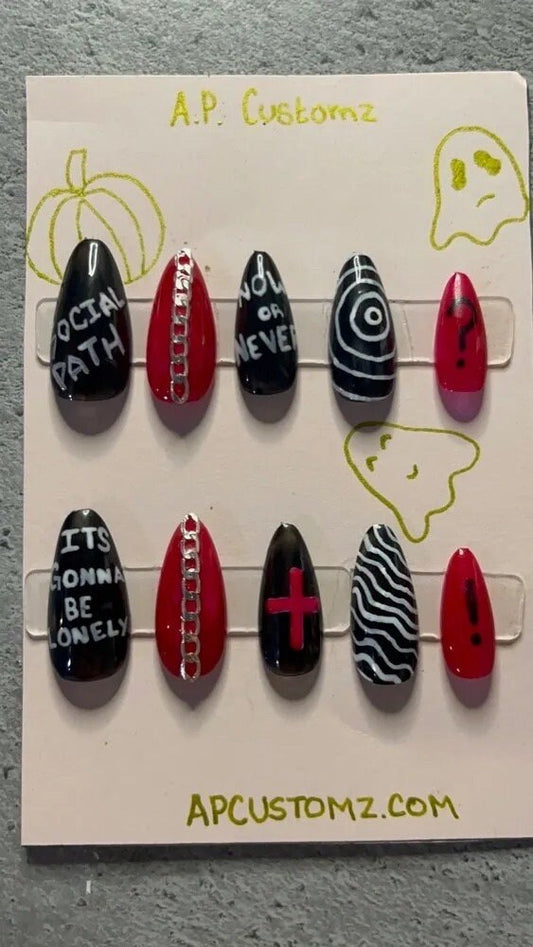 KPOP Stray Kids "Social Path" Press On Nails