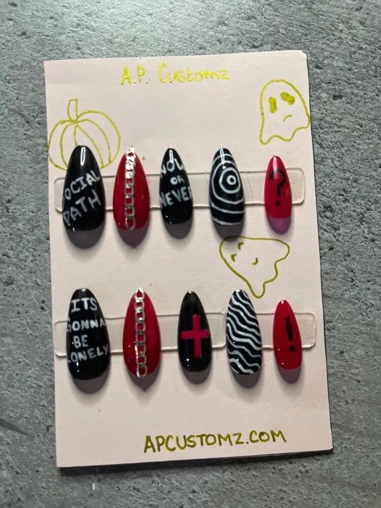 KPOP Stray Kids "Social Path" Press On Nails